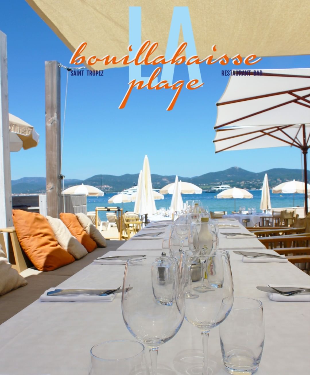 Bouillabaisse restaurant plage saint tropez